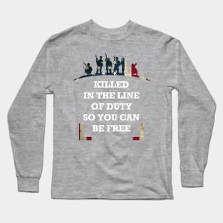 Memorial Day Freedom Design Long Sleeve T-Shirt